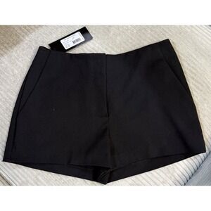 NWT MSRP $128 Marciano Shorts Womens Maricela Jet Black Pockets Size US XS EU 38